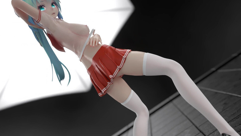 MikuMotion: [mmd] Čokoládová krémová Jk; Sexy uniforma studentky; Ultra krátká sukně; Bílé...