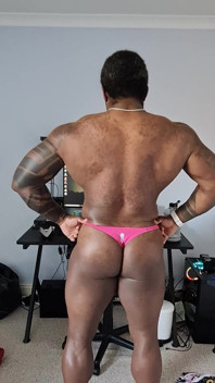 Just Flexing for You Coach in the Thong You Asked for.