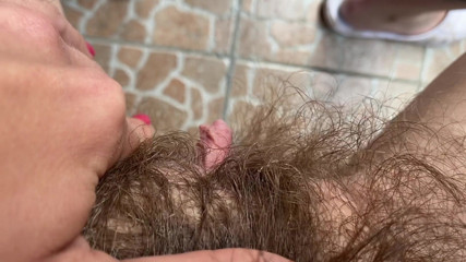 Cuteblonde666: Close up big clit hairy pussy