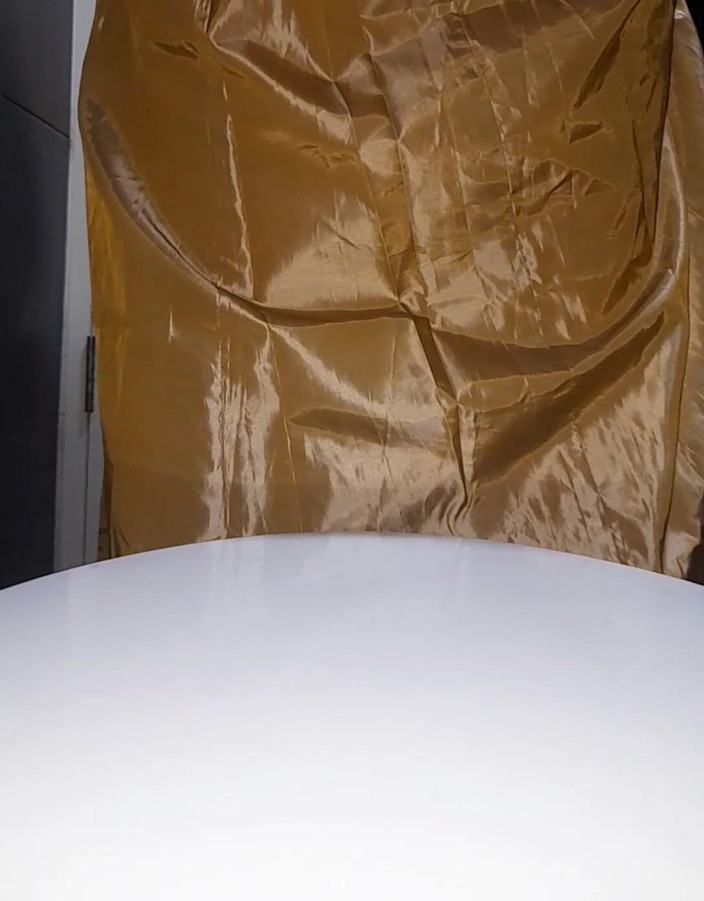 Naomisinka: Gold Satin Silk Longdress Evening Gown Masturbation
