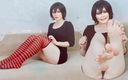 Spooky Boogie: Sweet Vampire Mavis Dracula Teases You with Her Oiled Feet