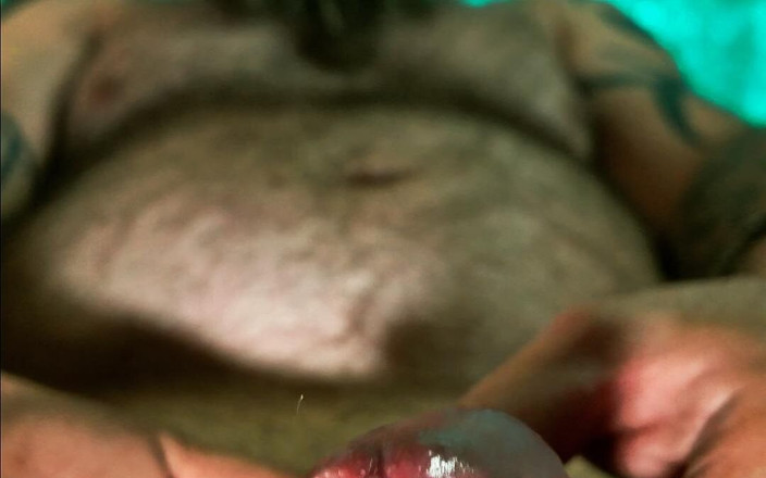 Bearded Dad: Extreme Close up Handjob - Watch This Cock Shower the Camera...
