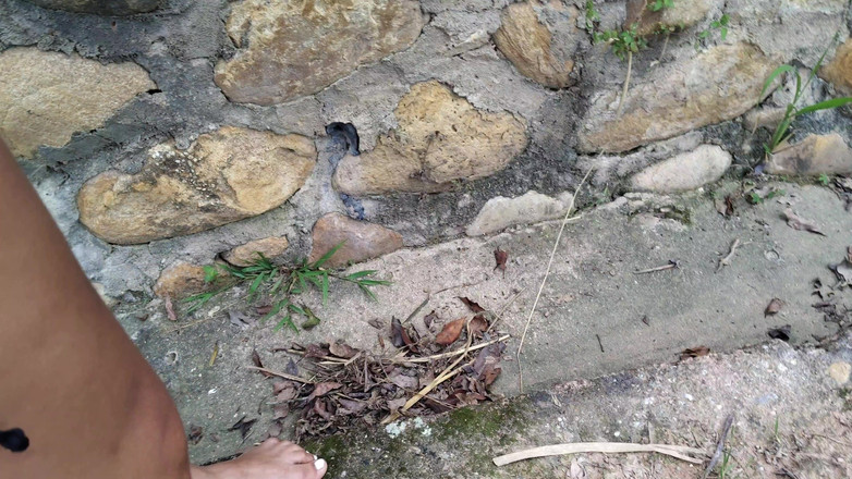 AngyAmazon: Sevgilimle domaltarak açık havada ayakta seks yapıyor