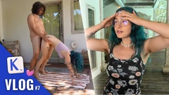 Si Dia mengongkeknya semasa dia melakukan yoganya - Vlog Perancis Bali Khalamite