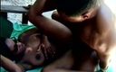 Africans Orgasm: La coppia nera ama in giardino