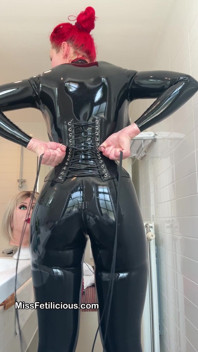 Lacing My Corset Before a Photoshoot