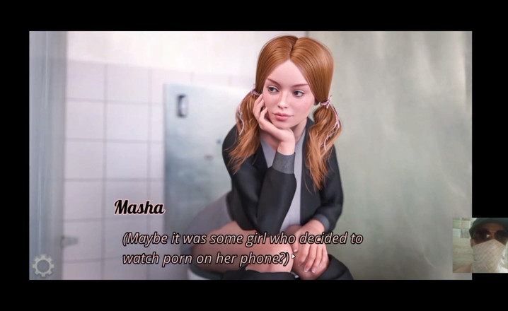 Dark Sam: Fată sexy studentă vrea să se fută în baia publică și am...