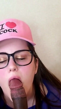 Karen's Black Cock Cum Shower Starring Luna Kat