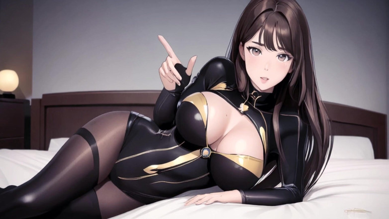 AmbraEnm: Sph Little Dick với nữ thần Ambra phiên bản anime