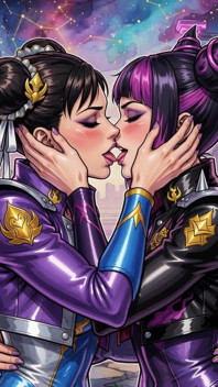 Hot Juri and Chun Li (ai)