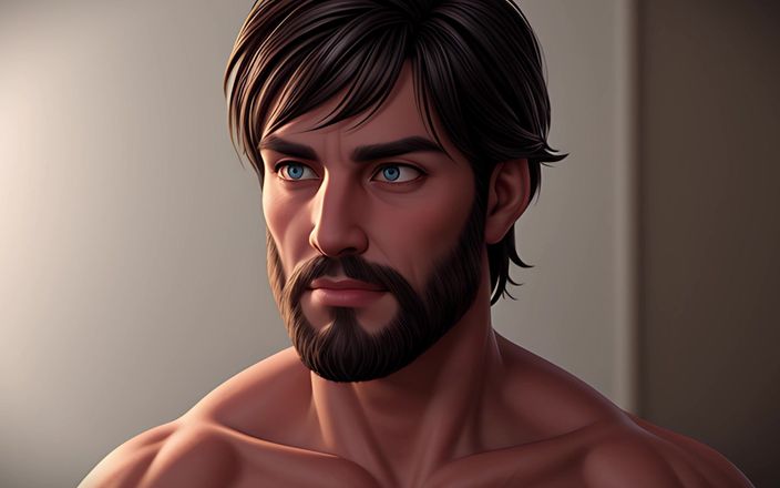 Erotic Man: Scruffy Hunks: Tayangan Slaid Lelaki Scruffy 3D Cgi