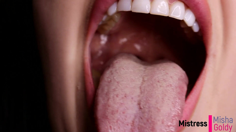 Goddess Misha Goldy: Cum with me everyday during 1 month! Day 13 - Mouth fetish