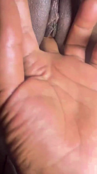 Fingering in Ebony Pussy