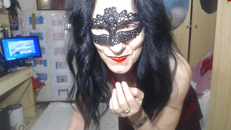 WEBREGINETTA2023: Dari bawah rok merah untuk melepaskan stoking dan masturbasi