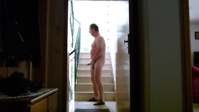 Andi Geil: Andreas Jerks off in the Hallway