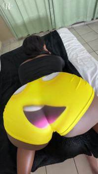 White Guy Cums on a Big Ass Black Girls Clothes