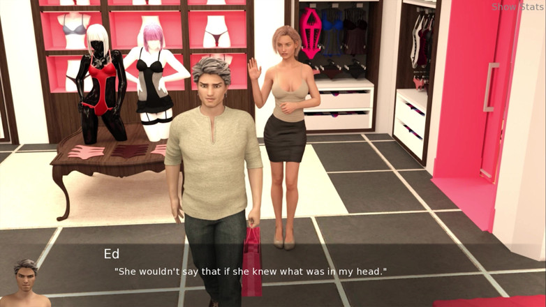 Porny Games: Project hot wife - Buying new sexy lingerie (47)