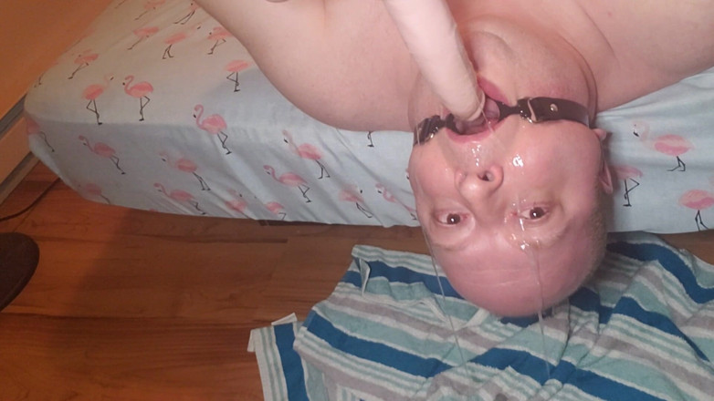 Charlieboy69: Deepthroat 7 Palců King Cock Dildo Whit Mouth Gag Ring