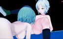 Hentai Smash: Fie claussell dan musse egret lagi asik seks lesbian, trib...