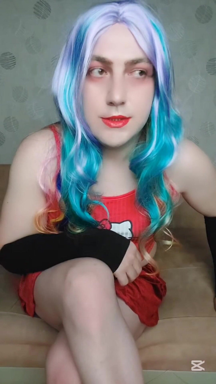 Kitty_Cross: BBW Blonde Ladyboy Femboy Model Cosplayer