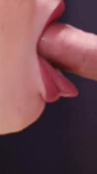 Gros plan, pipe, avalage de sperme