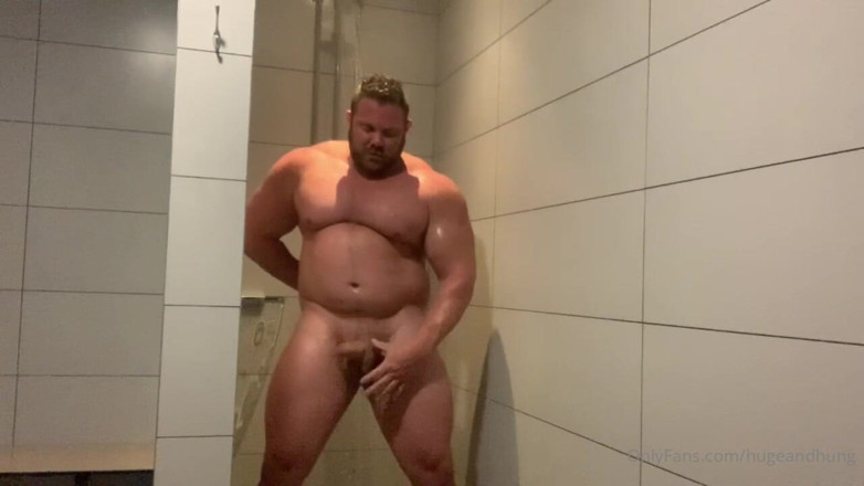 JackStacked: Jack Stacked Solo Masturbation in the Gym Shower