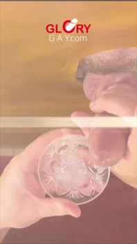 Huge Load Blasts Into the Cum Chalice… but He Still Wants to Swallow!