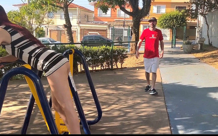 FannySquirting: Wife Shows off in Public at the Park!