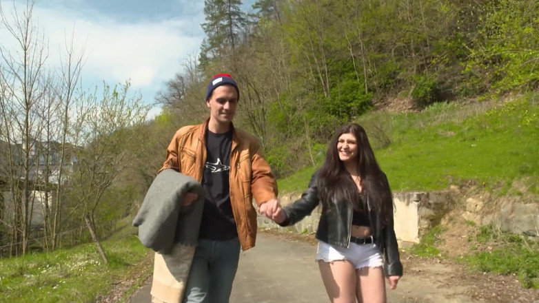 Erotic Planet X: Hot young babe loves to fuck outdoor with big dick...