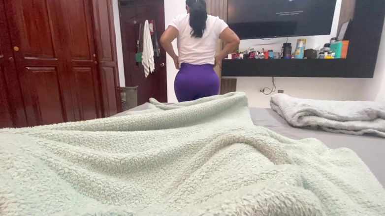SENSESEX: Stepmom Catches Me Masturbating, I Come Twice in a Row...