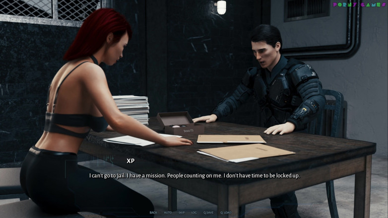 Porny Games: サイバネティック・セダクション・バイ・サウザンド - セックス・オン・ザ・プレシント、フォクシー警官がやられる