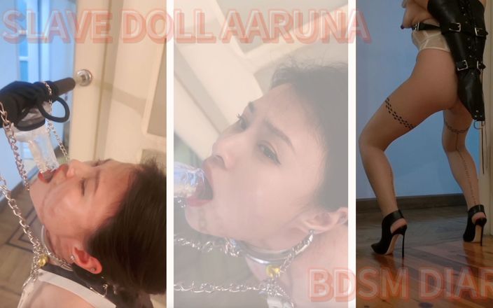 BDSM Diary: Schiava bambola aaruna diary 4 (troio fuga masturbarsi castità cintura orgasmo, plug...