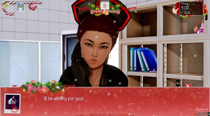 Cumming Gaming: Noël illimité [jeu porno hentai de Noël] épisode 8, bras de fer contre...