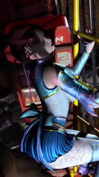 Ragazza di bellezza con grandi tette - animazione 3D hentai