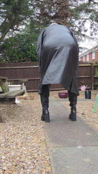 Manteau de tranchée en cuir