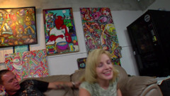 Hot Girlz: Blue eyed teen gets caught and fucked for bail