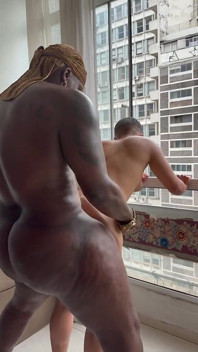 African American Man Fucks Man with Pussy