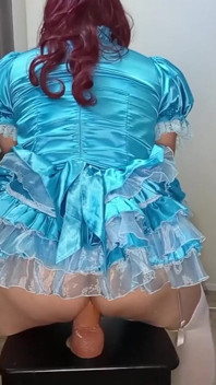 Maricas Candy cavalga vários de seus enormes consolos