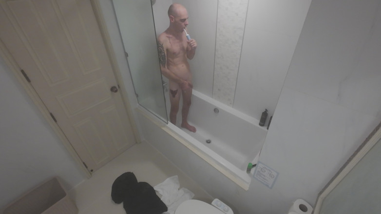 Big dick dadddy: Secret Shower Cam Caught Me Touching Myself