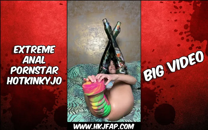Hotkinkyjo: HKJFANS Amateur Style Films: 16.04.2022 Hotkinkyjo take moster size dildo from johnthomastoys in her...