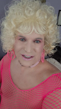 Kissing a Blonde Transvestite?