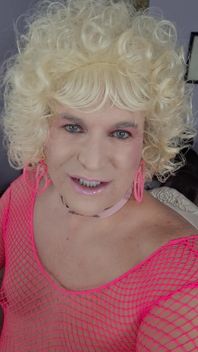 Kissing a Blonde Transvestite?