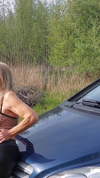 Granny Plays with Her Tits!