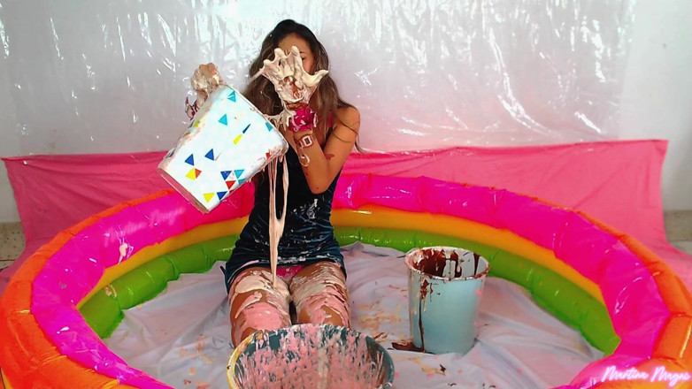 MartinaMagni: Wam!!! Punição anal com slime e brownie dough