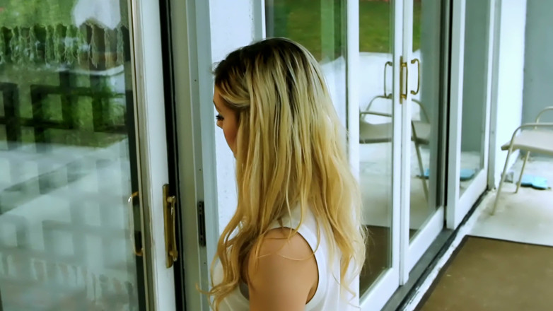 Lesbian Love Movies: Tattooed Blonde Buries Her Tongue in a Brunette - Legs up...