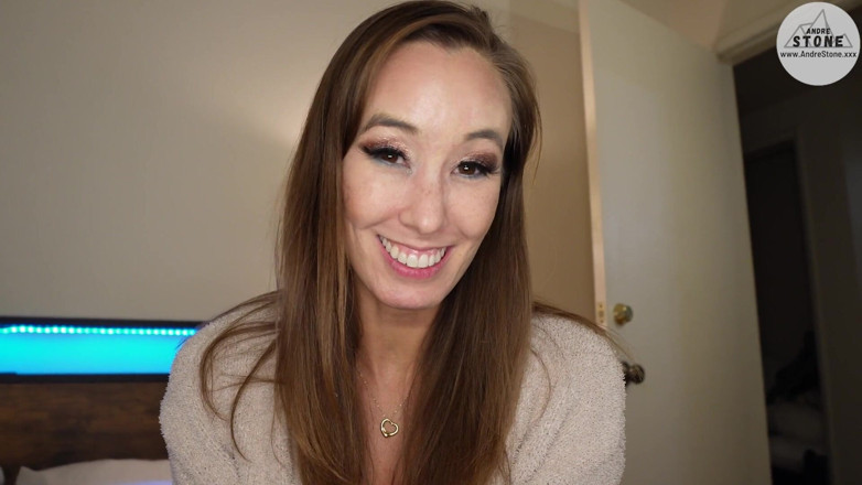 Andre Stone: Sexy Asian Stepmom Catches You Watching Porn