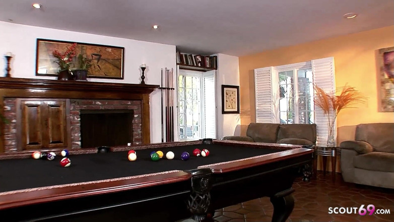 Full porn collection: Blonde skinny teen lost playing pool and fucked by stepdad
