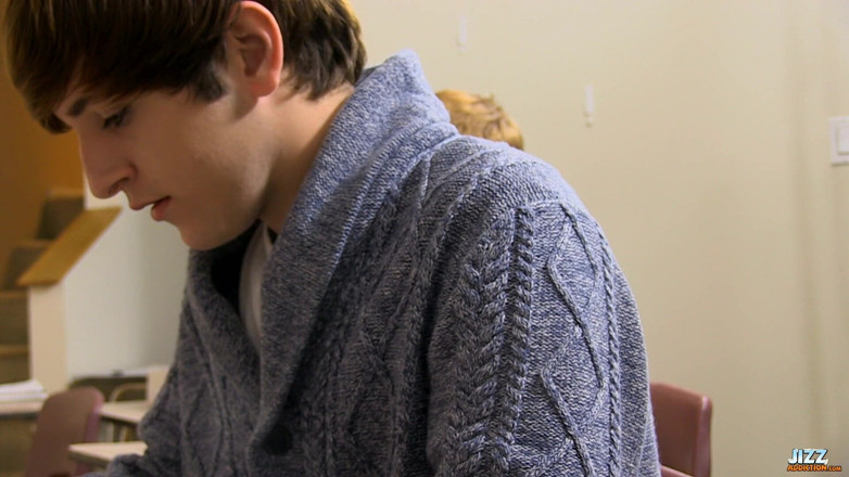 Jizz Addiction: Teen twinks classroom cock riding!