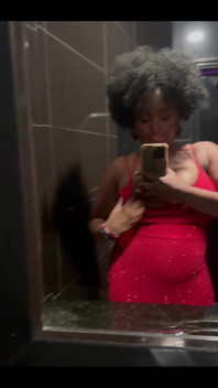 Prego Belly and Titties in the Bathroom