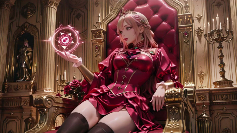 Seraphina Vale: Crimson Throne: the Pink-haired Queen's Lazy Coronation